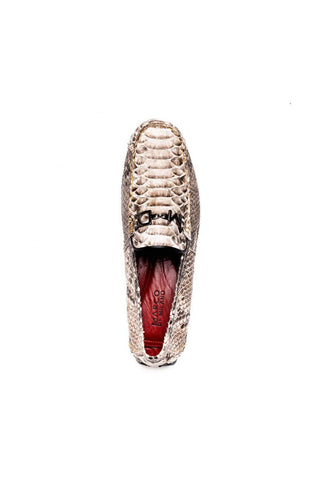 Marco Di Milano Capri Natural Python Skin Horse-Bit Loafer (MDM1241)