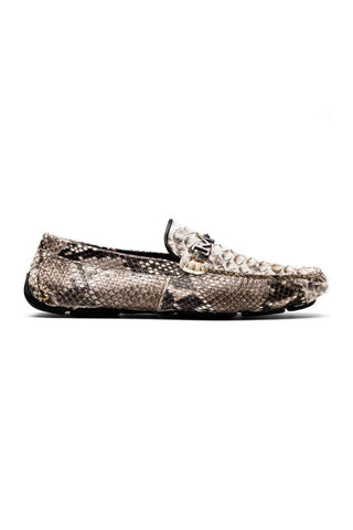 Marco Di Milano Capri Natural Python Skin Horse-Bit Loafer (MDM1241)