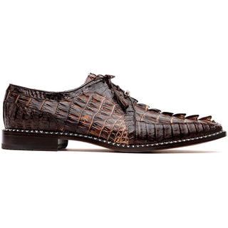 Marco Di Milano Caribe Men's Shoes Genuine Hornback Caiman Crocodile Dress Derby Oxfords (MDM1118)-AmbrogioShoes