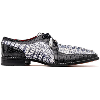 Marco Di Milano Caribe Men's Shoes Genuine Hornback Caiman Crocodile Dress Derby Oxfords (MDM1118)-AmbrogioShoes