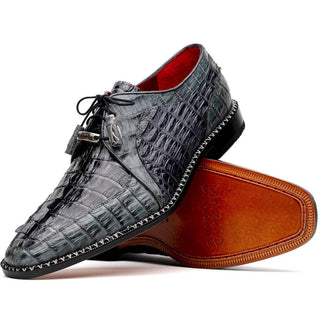 Marco Di Milano Caribe Men's Shoes Genuine Hornback Caiman Crocodile Dress Derby Oxfords (MDM1118)-AmbrogioShoes