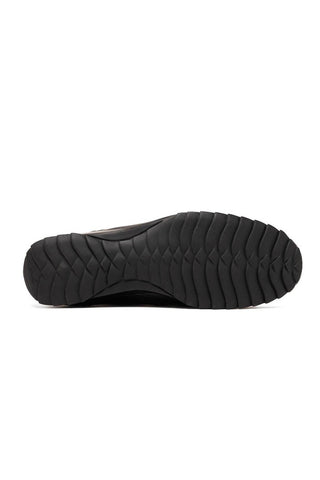 Marco Di Milano Crater Black Crocodile / Lizard Derby Sneakers (MDM1190)