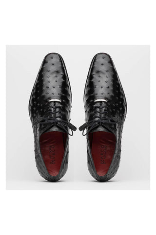 Marco Di Milano Criss Black Ostrich Quill Oxfords (MDM1073)