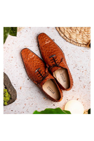 Marco Di Milano Criss Brandy Ostrich Quill Oxfords (MDM1073)