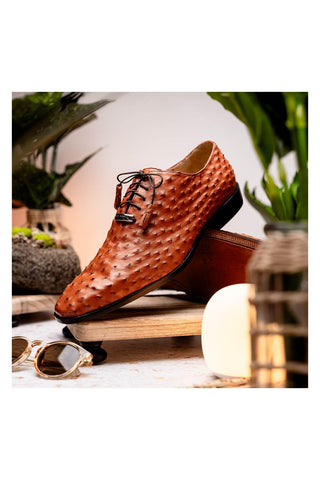 Marco Di Milano Criss Brandy Ostrich Quill Oxfords (MDM1073)