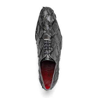 Marco Di Milano Criss Men's Shoes Gray Genuine Pirarucu Dress Oxfords (MDM1152)-AmbrogioShoes