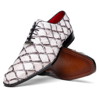 Marco Di Milano Criss Men's Shoes Newspaper Genuine Pirarucu Dress Oxfords (MDM1154)-AmbrogioShoes