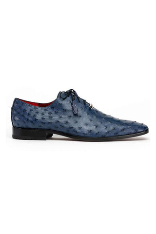 Marco Di Milano Criss Navy Exotic Ostrich Quill Oxfords (MDM1073)