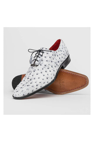 Marco Di Milano Criss Newspaper Exotic Ostrich Quill Oxfords (MDM1073)