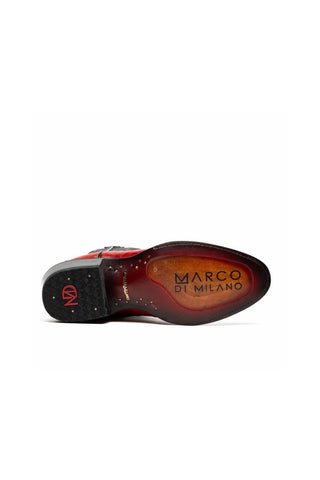 Marco Di Milano Denver Red Ostrich Cowboy Boot (MDM1216)