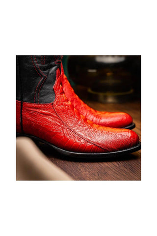 Marco Di Milano Denver Red Ostrich Cowboy Boot (MDM1216)