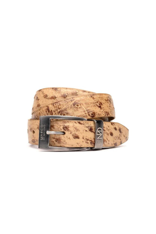 Marco Di Milano Domenico Men's Antique Orix Genuine Ostrich Skin Belts (MDMB1047)