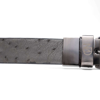 Marco Di Milano Domenico Men's Gray Genuine Ostrich Belts (MDMB1047)