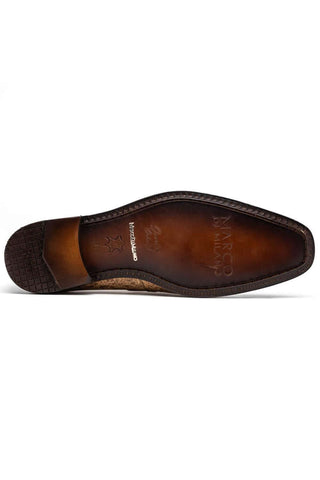 Marco Di Milano Fangio Orix Genuine Ostrich Leg / Ostrich Quill Penny Loafers (MDM1112)