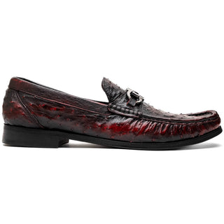 Marco Di Milano Ferrioni Men's Shoes Exotic Ostrich Horsebit Moccasin loafers (MDM1171)-AmbrogioShoes