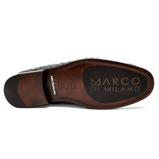 Marco Di Milano Ferrioni Men's Shoes Exotic Ostrich Horsebit Moccasin loafers (MDM1171)-AmbrogioShoes