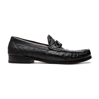 Marco Di Milano Ferrioni Men's Shoes Exotic Ostrich Horsebit Moccasin loafers (MDM1171)-AmbrogioShoes