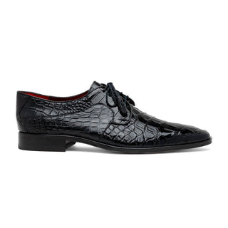 Marco Di Milano Fitipaldi Men's Shoes Exotic Alligator Derby Oxfords (MDM1191)-AmbrogioShoes