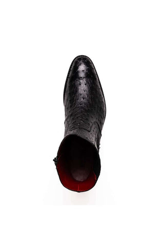 Marco Di Milano Giorgio Black Genuine Ostrich Quill Boots (MDM1151)