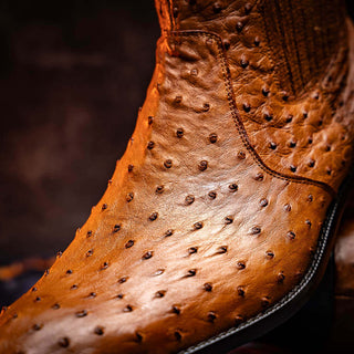 Marco Di Milano Giorgio Brandy Genuine Ostrich Quill Boots (MDM1151)