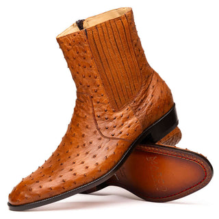 Marco Di Milano Giorgio Brandy Genuine Ostrich Quill Boots (MDM1151)