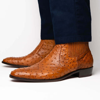 Marco Di Milano Giorgio Brandy Genuine Ostrich Quill Boots (MDM1151)