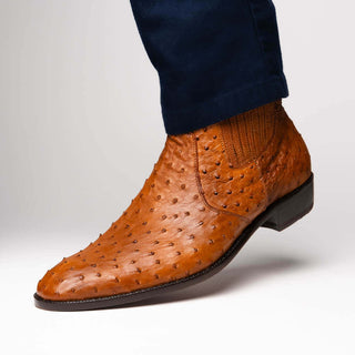 Marco Di Milano Giorgio Brandy Genuine Ostrich Quill Boots (MDM1151)