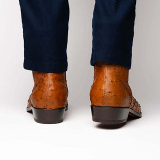 Marco Di Milano Giorgio Brandy Genuine Ostrich Quill Boots (MDM1151)