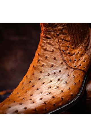Marco Di Milano Giorgio Brandy Genuine Ostrich Quill Boots (MDM1151)
