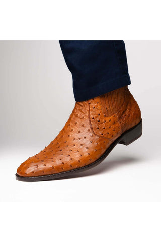 Marco Di Milano Giorgio Brandy Genuine Ostrich Quill Boots (MDM1151)
