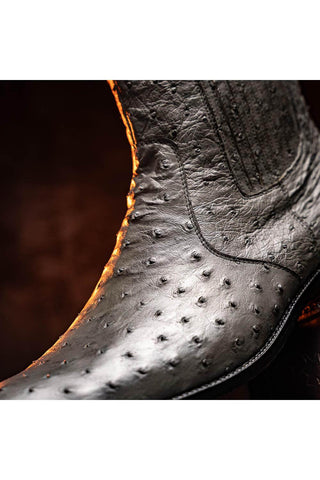 Marco Di Milano Giorgio Gray Genuine Ostrich Quill Boots (MDM1151)