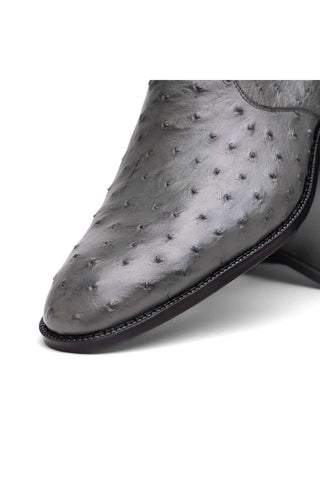 Marco Di Milano Giorgio Gray Genuine Ostrich Quill Boots (MDM1151)