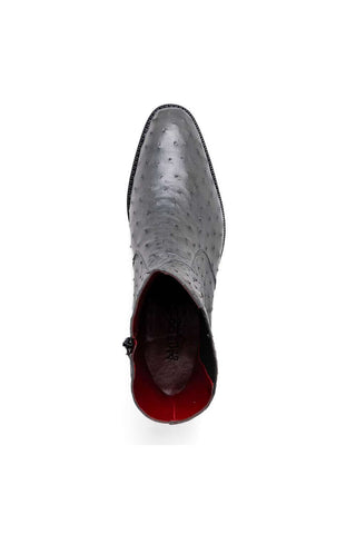 Marco Di Milano Giorgio Gray Genuine Ostrich Quill Boots (MDM1151)