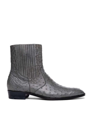 Marco Di Milano Giorgio Gray Genuine Ostrich Quill Boots (MDM1151)