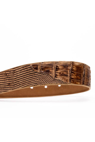 Marco Di Milano Giovanni Men's Pantano Orix Genuine Lizard & Crocodile Skin Belts (MDMB1049)