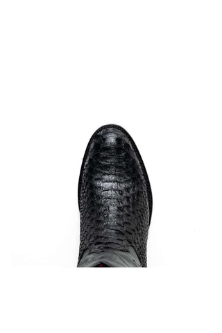 Marco Di Milano Kansas Black Genuine Python / Calf-Skin Leather Cowboy Boot (MDM1211)