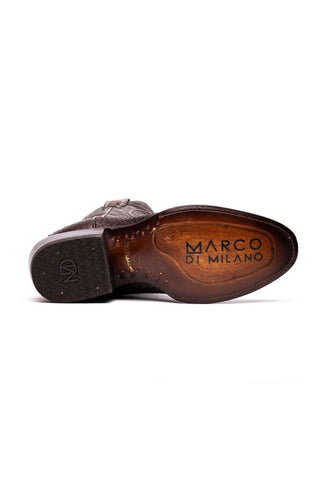 Marco Di Milano Kansas Brown Genuine Python / Leather Cowboy Boot (MDM1211)