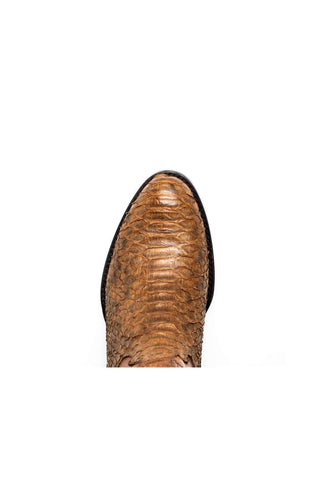 Marco Di Milano Kansas Cognac Python Skin Cowboy Boot (MDM1247)