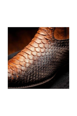 Marco Di Milano Kansas Lisboa Exotic Python Skin Cowboy Boot (MDM1245)