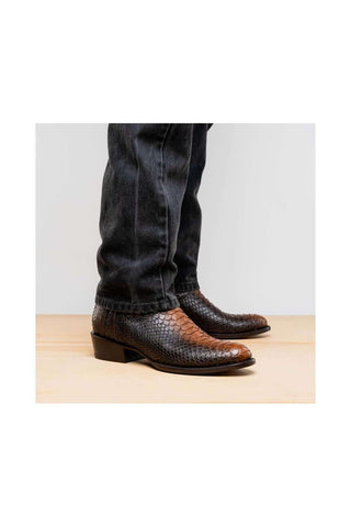 Marco Di Milano Kansas Lisboa Exotic Python Skin Cowboy Boot (MDM1245)