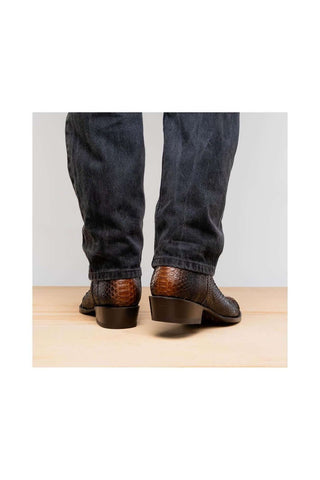 Marco Di Milano Kansas Lisboa Python Skin Cowboy Boot (MDM1245)