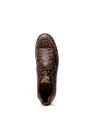 Marco Di Milano Kratos Brown Caiman Crocodile Sport Sneakers (MDM1176)
