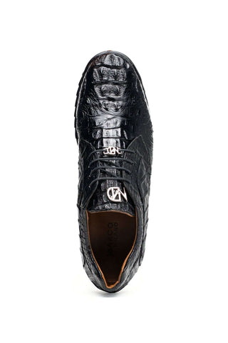 Marco Di Milano Kratos Crocodile Sneaker - Black-Dellamoda