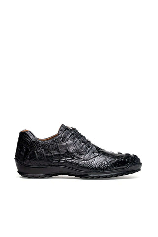 Marco Di Milano Kratos Crocodile Sneaker - Black-Dellamoda