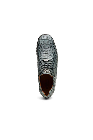 Marco Di Milano Kratos Gray Caiman Crocodile Sport Sneakers (MDM1176)