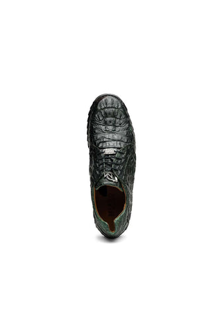 Marco Di Milano Kratos Green Caiman Crocodile Sport Sneakers (MDM1176)