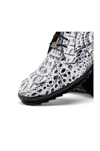 Marco Di Milano Kratos Newspaper Caiman Crocodile Sport Sneakers (MDM1176)