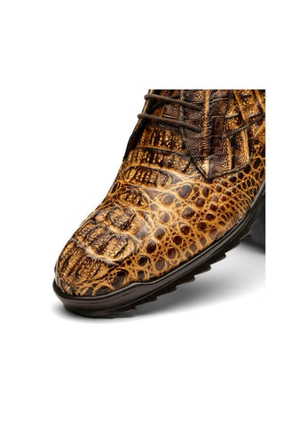 Marco Di Milano Kratos Orix Exotic Caiman Crocodile Sport Sneakers (MDM1176)