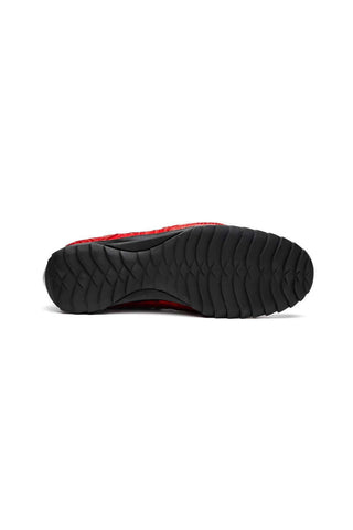 Marco Di Milano Kratos Red Exotic Caiman Crocodile Sport Sneakers (MDM1176)