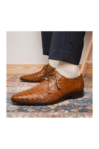 Marco Di Milano Lacio Bay Apache Exotic Crocodile Derby (MDM1019)